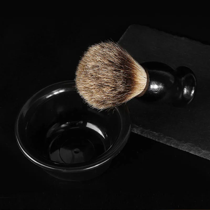 Custom Logo Wholesale Barber Shaving Brush Bowl Handle Brush Soap Bowl Shaving Stand Beard Care Shaving Kit For Men