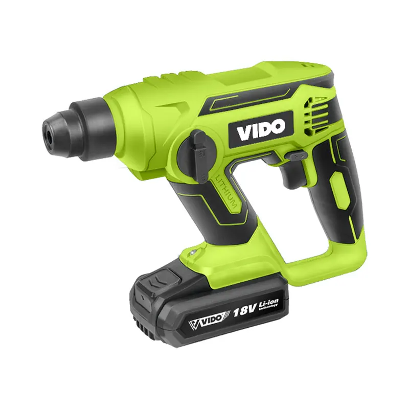 VIDO 18v 2mah Industrial quality BRUSHLEES cordless rotary hammer drill Battery power tools
