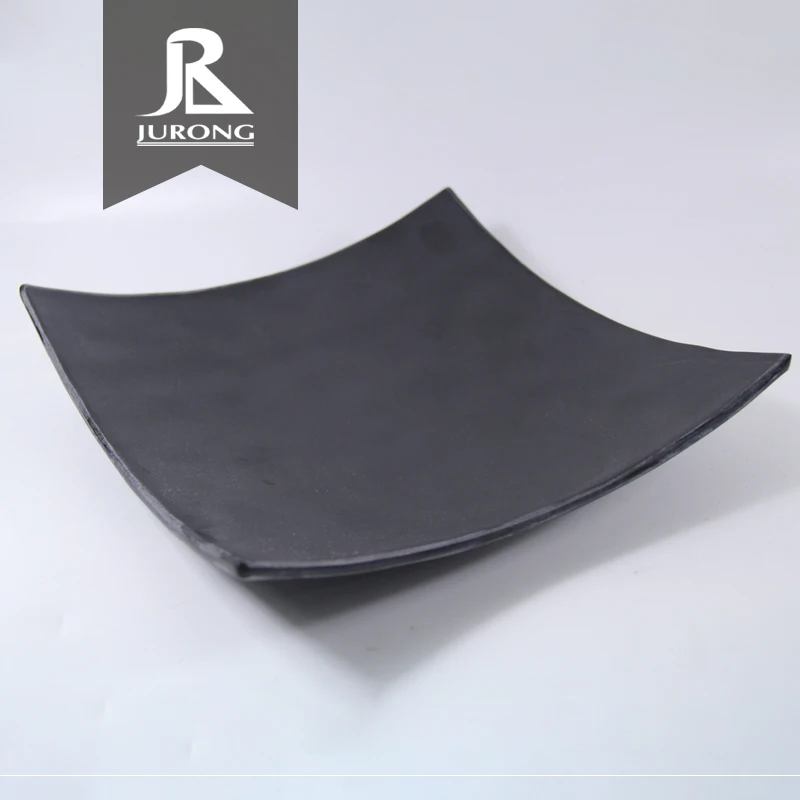 Custom logo printing japanese melamine dinnerware plastic round charger 8 inch Square Melamine Flat Dinner Plates