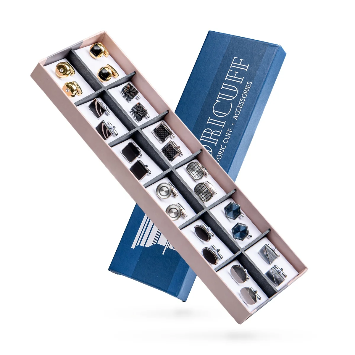 Wholesale Round Black Precious Stone Gold Plated Cufflinks Crystal Gemstone Mens Woman Cufflinks