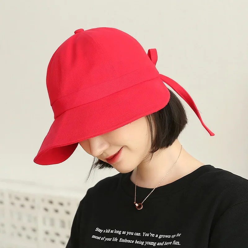 RTS wholesale custom embroidery wide brim summer sun block black fashion visor cap hat for women