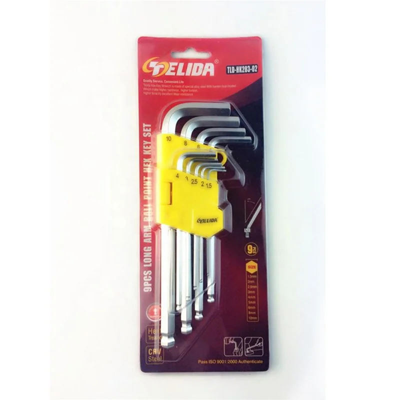 NBFLOURISH 9 Pcs Short Arm flat Hex Key&Hex Key wrench set&special hex key wrench set