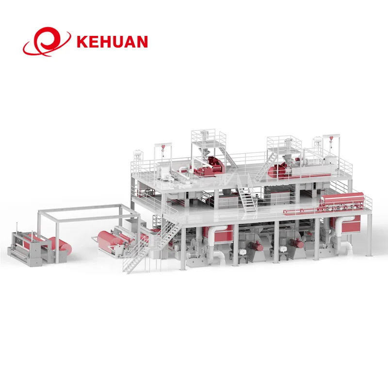 
KH SMMS 3200MM 4800MM High quality spunbond nonwoven fabric making machine pp sms non woven fabric 