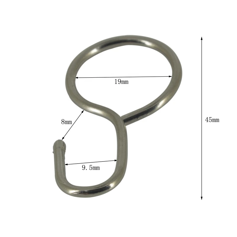 18 мм серебряные металлические аксессуары для душа, магнитная занавеска на стену