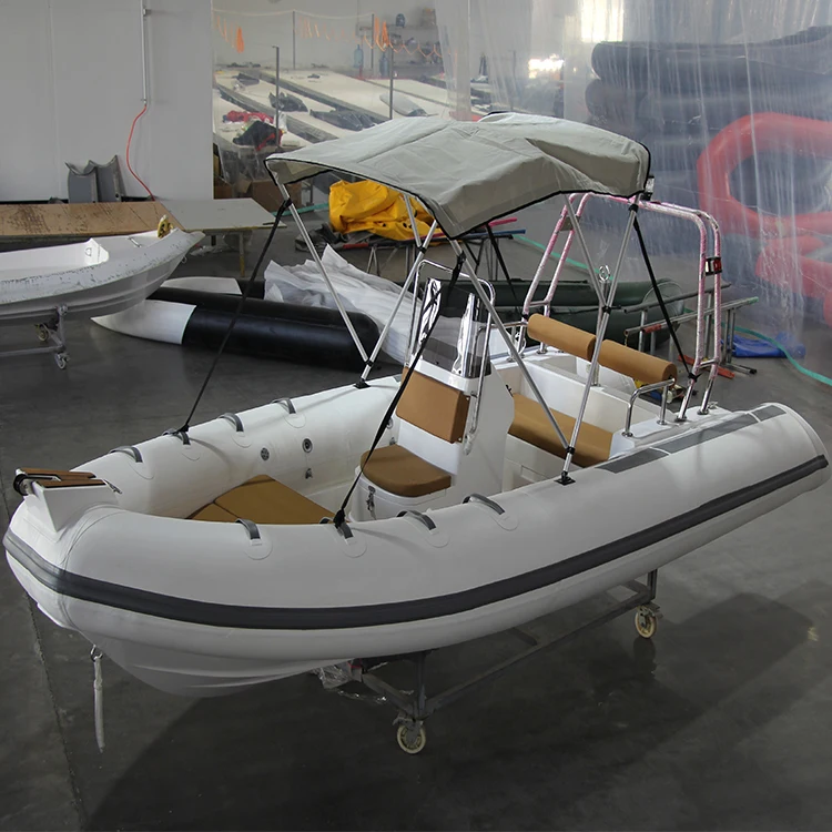 PVC/Hypalon Fiberglass Floor Inflatable Rib Boat Outboard Motor Fishing Lake Sports Family Outdoor Power Sailing Boat Engine