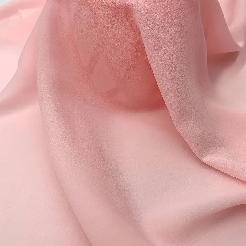 Fabric Manufacturing composition 100% polyester moss crepe de chine fabrics for dresses clothing