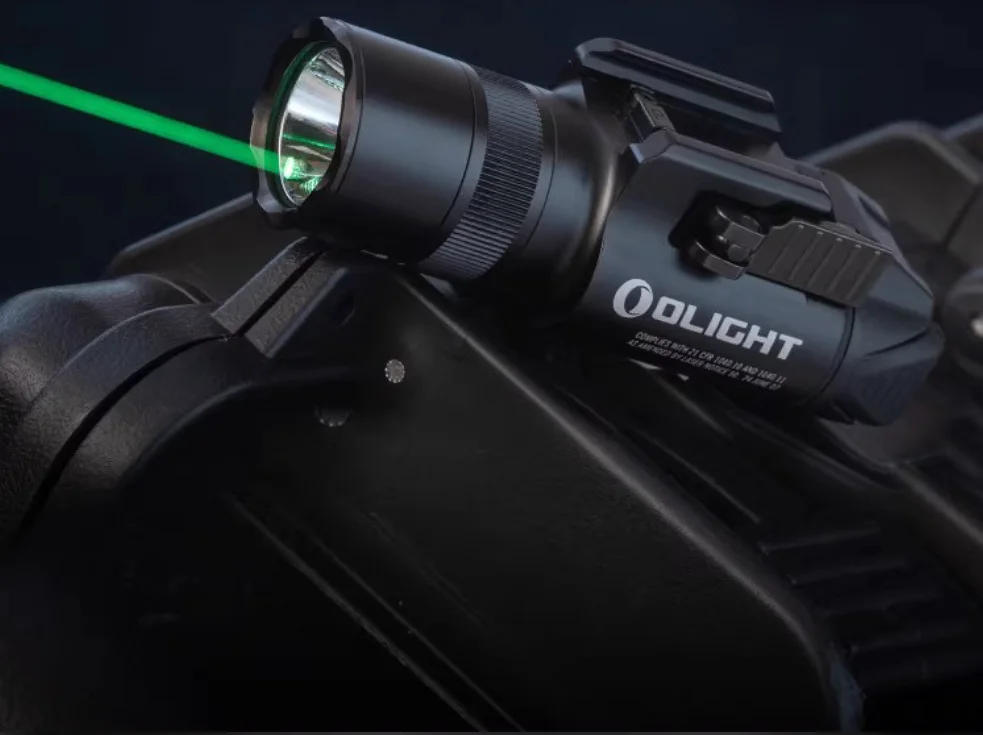 New Modes Magnetic Charging 1500LM Bright White Light Intense Rechargeable Tactical Light with Green Laser