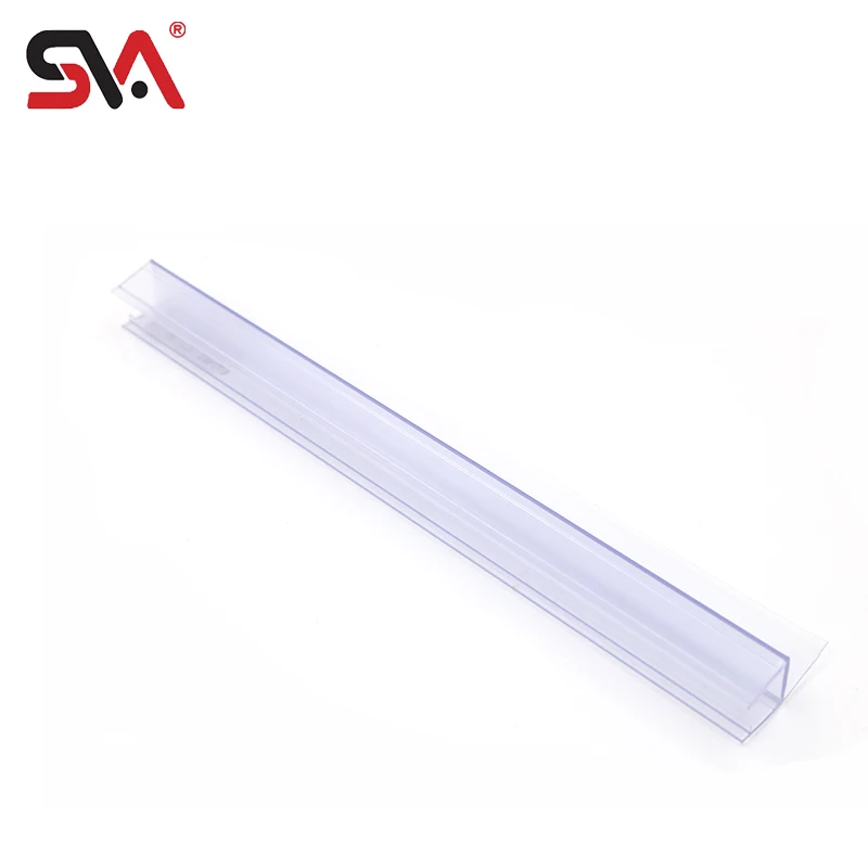 SVA-04 Tempered Glass Door Black Plastic Shower Door Fitting Transparent Rubber PVC Waterproof Strip
