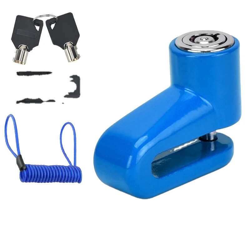 Security Anti-theft Motorcycle Disc Lock Manganese Steel Lock Body Scooter Lock