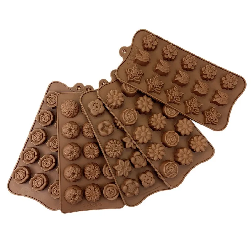 Factory Stock 15 Cavity Silicone Resin Mold Square Shape Chocolate & Ice Cube Tray for Candle Use