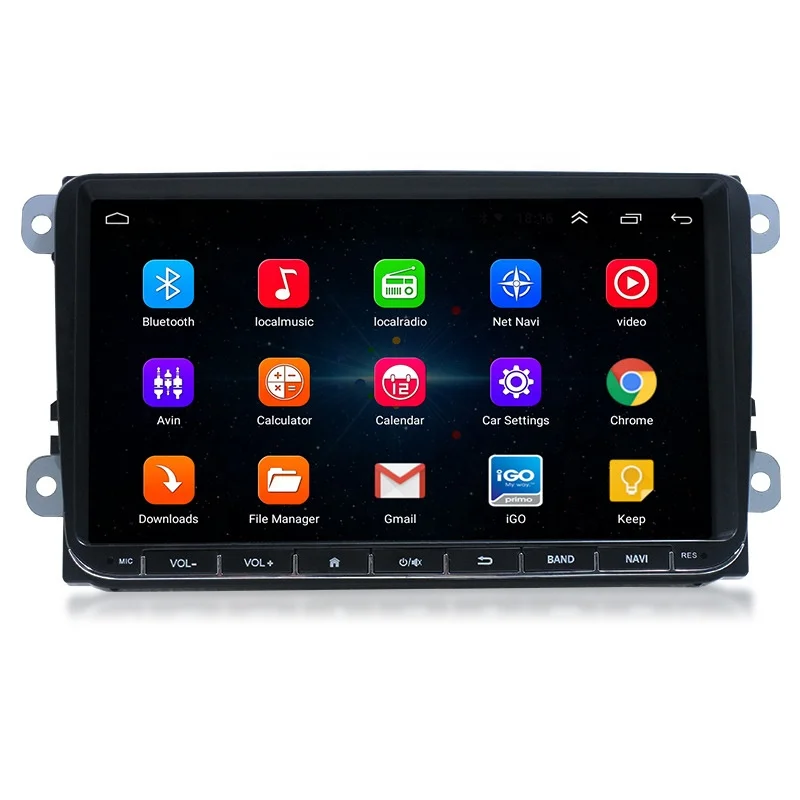 Hot Sale 9Inch  Android 9.1 Navigation BT Media MP4 MP5 Player for Volkswagen