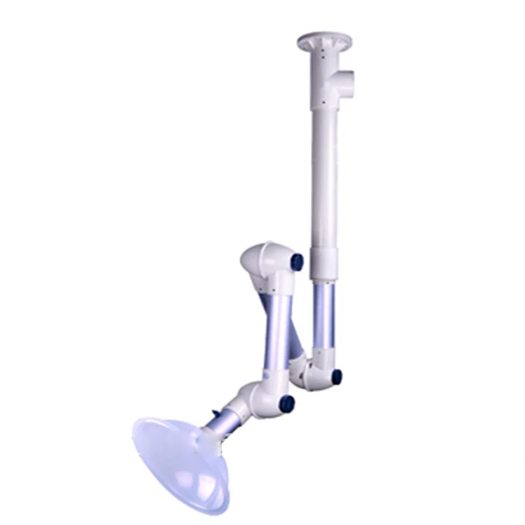 China laboratory  Furniture Hospital Dental Chemical Stainless flexible Fume Extractor Fume extraction arm  Price For wholeale