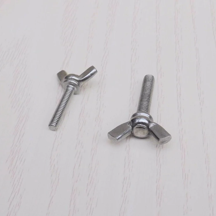 Customized high quality wing bolt m4 m5 m6 stainless steel eye bolts with nuts