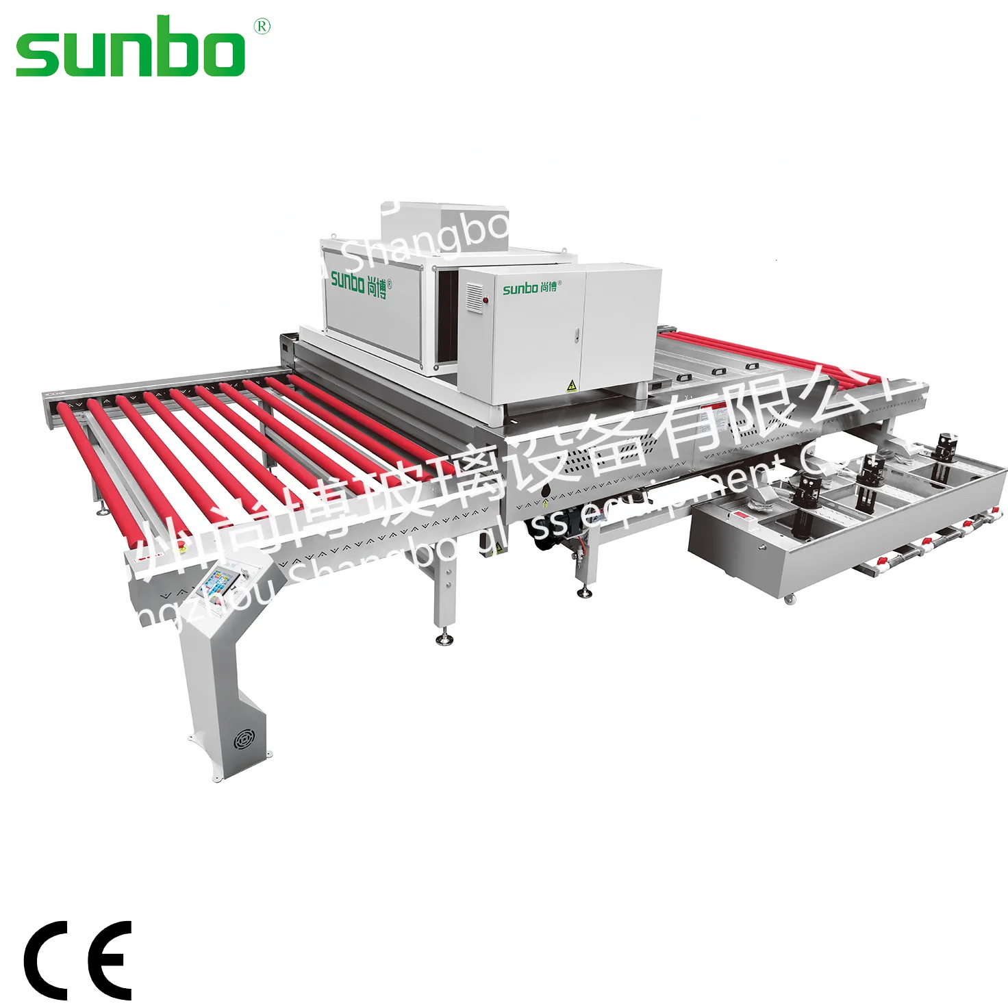 Factory custom automatic horizontal glass washing dryer S2500-F