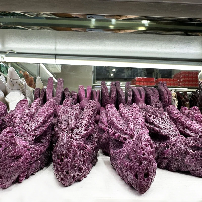 Wholesale Natural Crystal Stonesdragon skull Ruby Tumbled Stone Honeycomb Ruby Tumbles for Home Decor