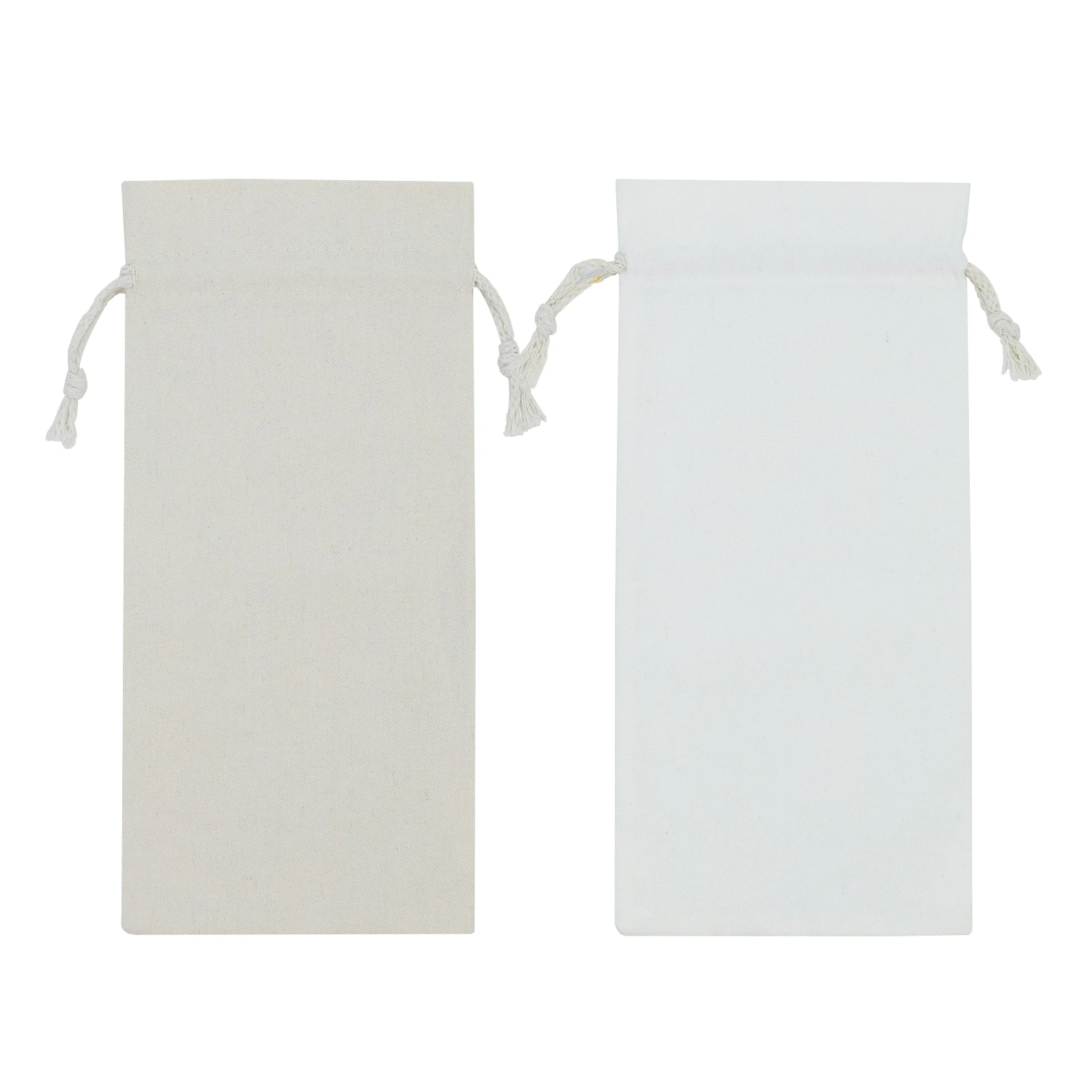 High Quality White Cotton Red Wine Canvas Dust Bag for Wedding Drawstring Pouch Plain Tote Bag Cotton with Logo Printing