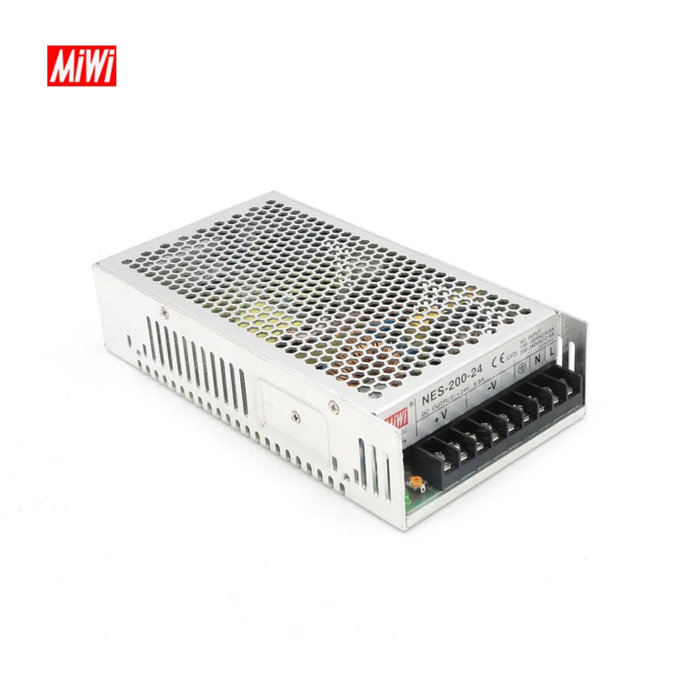 MiWi NES-200-12 питания с одним выходом AC к DC импульсный источник 12v 200w Светодиодный