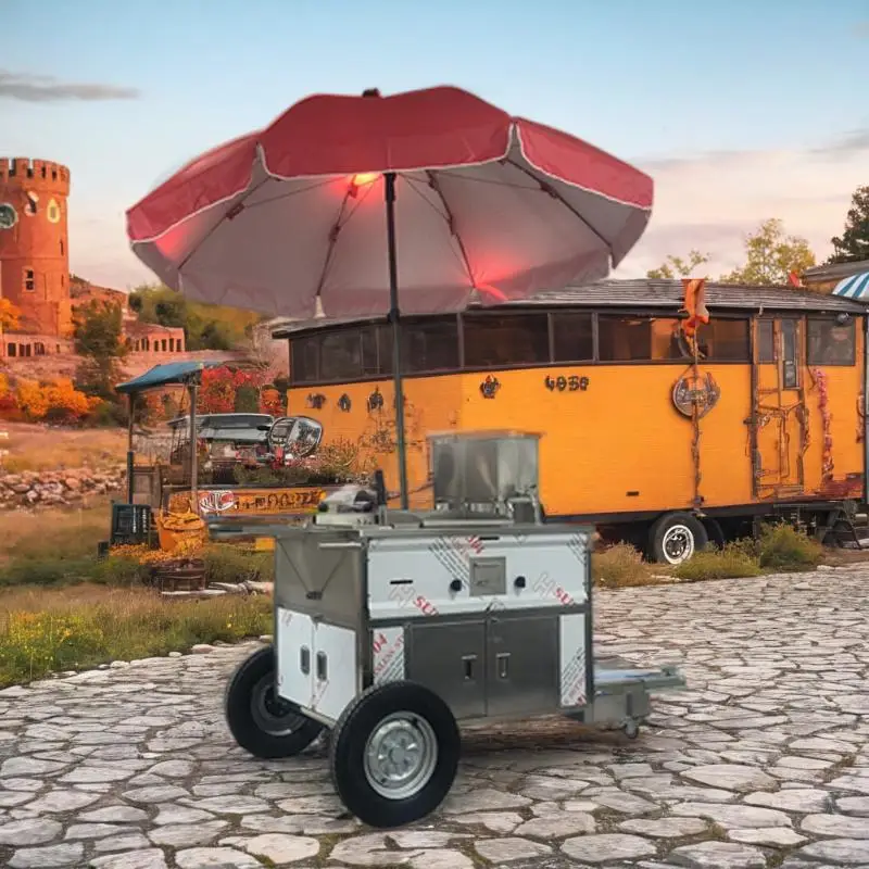 2024 new arrival factory mobile food commodity retail goods shop boutique van truck trailer cart