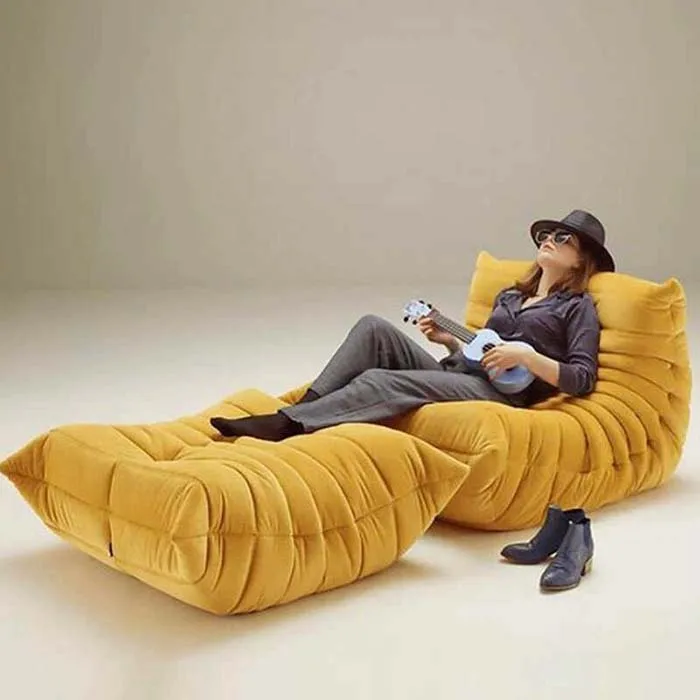 Hot sell Cheap Modern easy lazy sofa Velvet living Room chair Love seat three-seat sofa Fast delivery