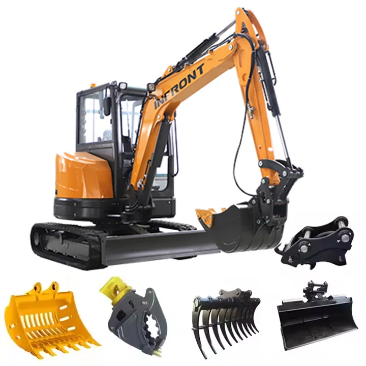Mini backhoe excavator loaders buckets 10-25 With EURO V Emission Engine Mini bagger 1t 2t 3t 5t