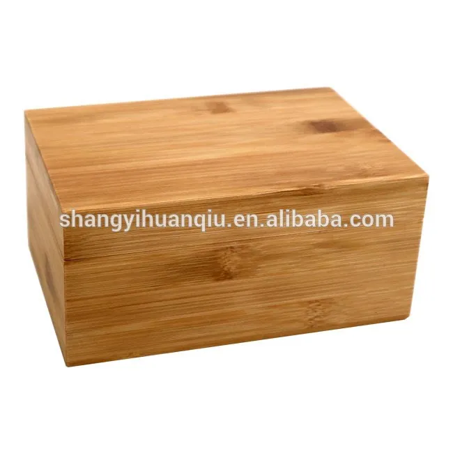 
Wholesale eco friendly bamboo wooden stash box for weed with tray 