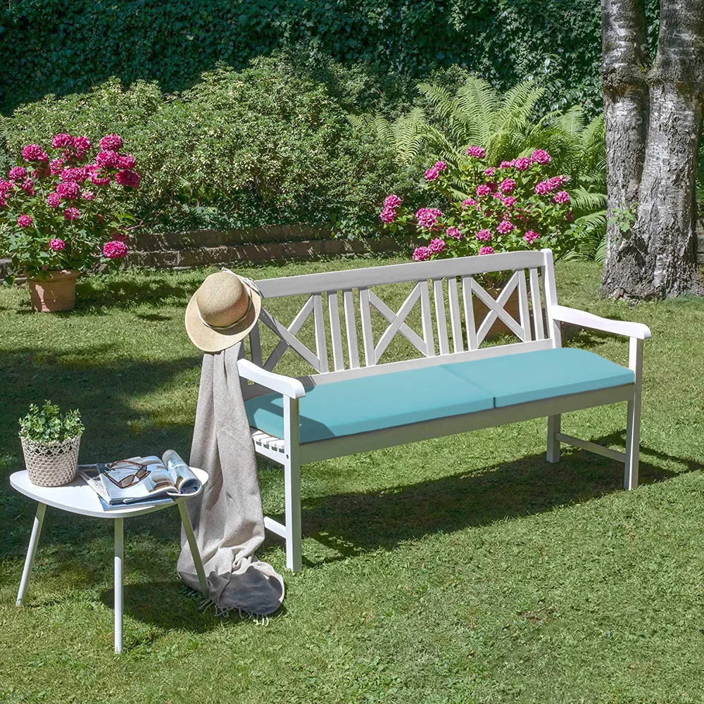 
Waterproof Low MOQ Polyester Chair Cushions Bench Pads Folding Bench Cushion for Garden Home 