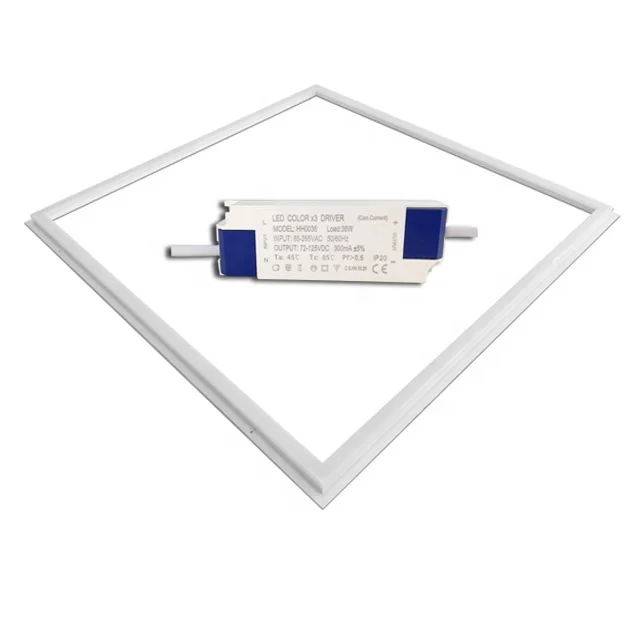 New energy large 2x2 Back lit smart recessed switch cct adjustable two tri color 36w 48w led panel light