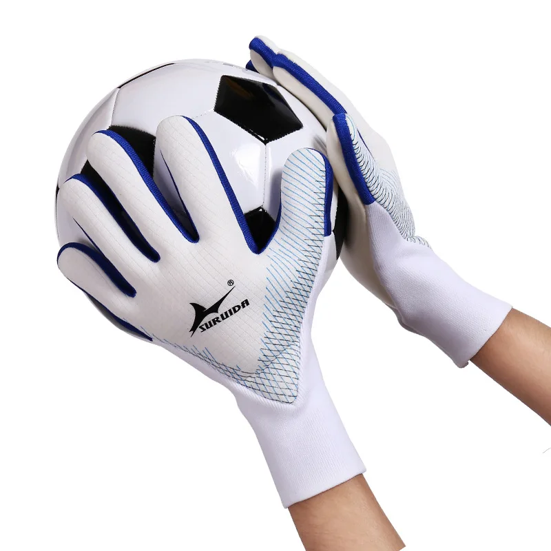 Adult Sports Padded Football Customize Goalkeeper Sports  Gloves for Adults Super Sticky Receiver Football Gatekeeper Gloves