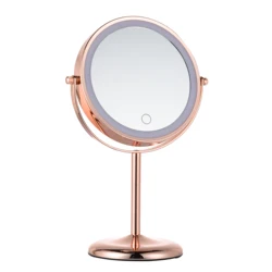 Greenfrom New Wholesale Makeup Dressing Table Double  Round Led Vanity Make Up Salon Mirror Lights Kit D740