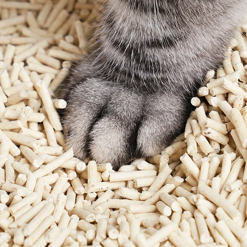 Wholesale Price OEM ODM Cat Litter Sand Strong Clumping and Dust-Free Made with Tofu Bentonite and Sand Plastic Ball Shape