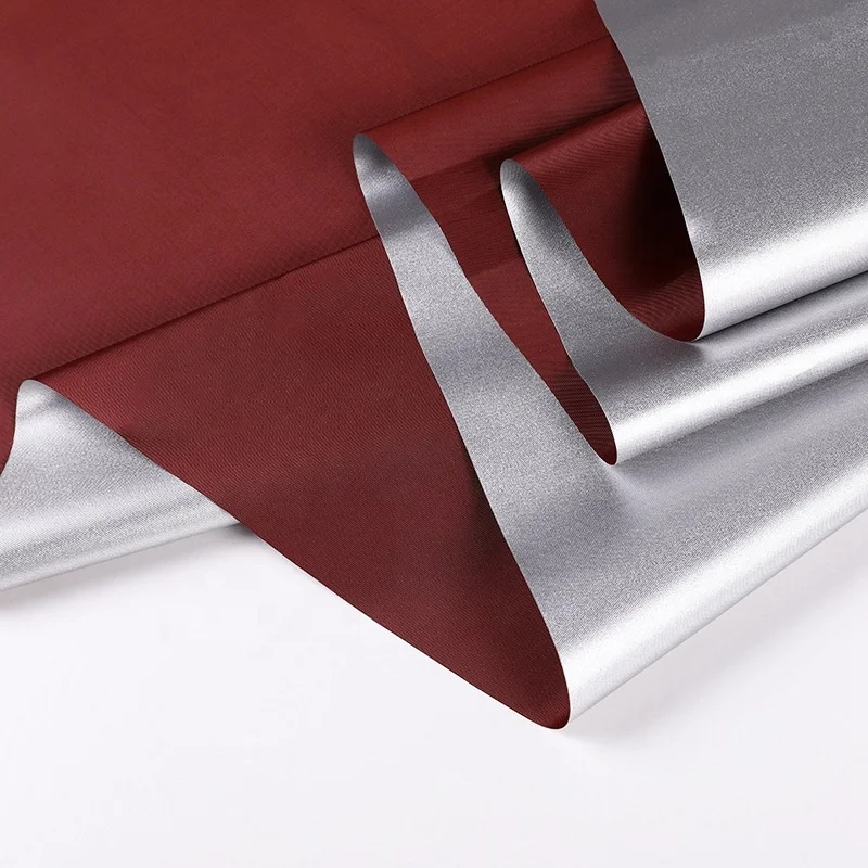 Tent Fabric 150D*150D Silver Coated Waterproof UV Resistant Polyester Oxford Fabric