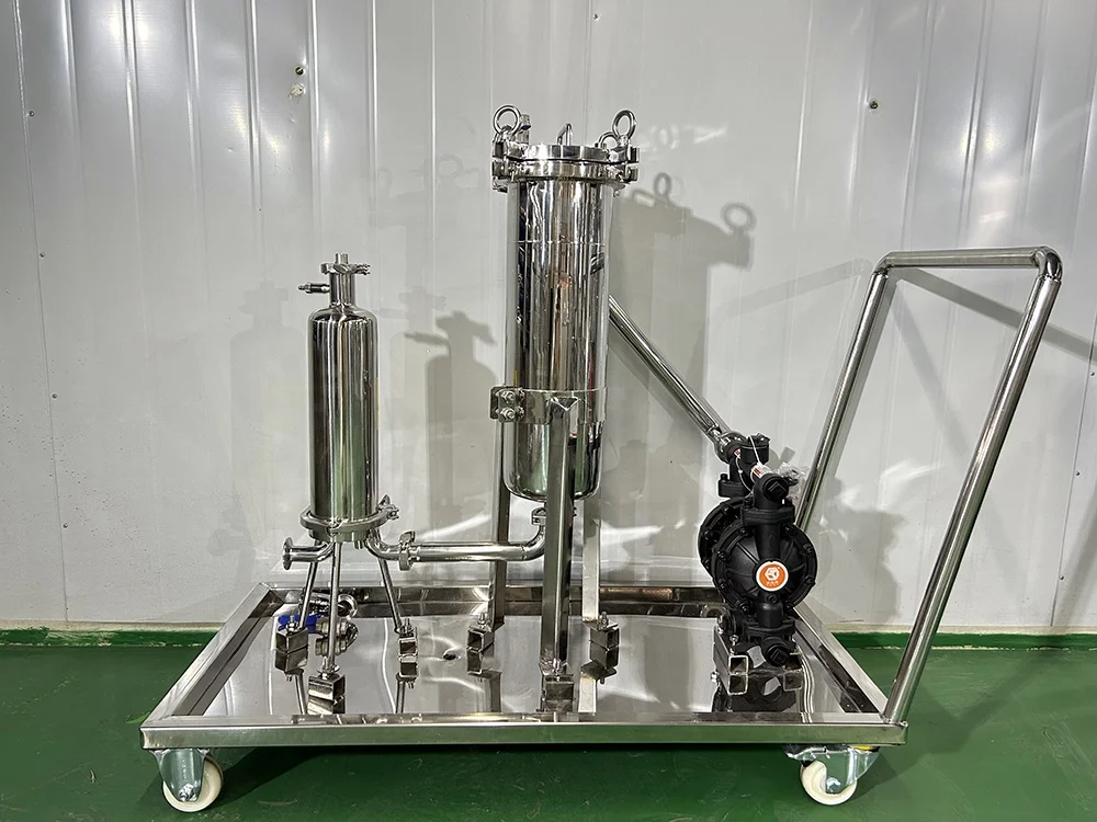 Meet hygienic standards sake Junmai distilled liquor orange cider wine tequila filter cartridge housing