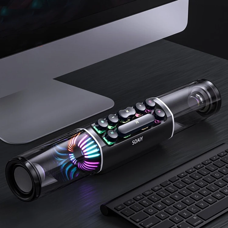 Valdus 2022 hot selling speaker Rgb high color 3D surround subwoofer stereo wireless speaker soaiy sh19s gaming speakers