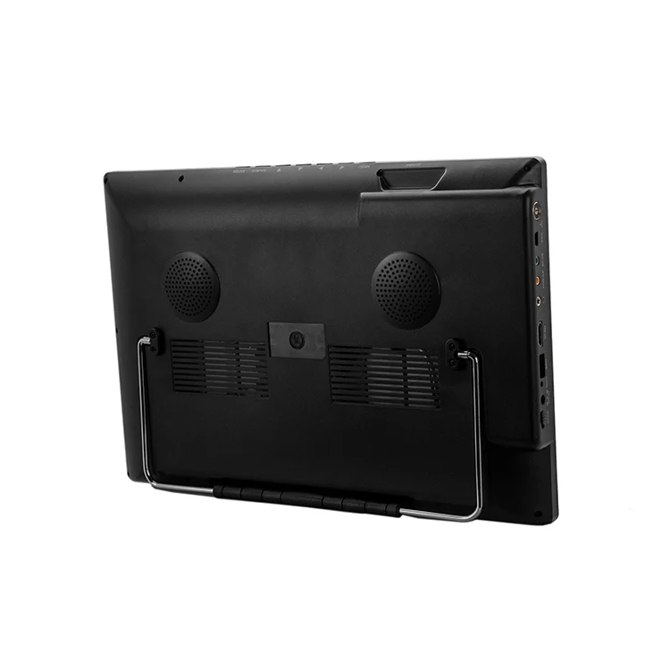 Мини портативный телевизор 14 дюймов светодиодный ЖК-телевизор 1800 мАч батарея DVB-T DVB-T2 ATSC ISDB цифровое