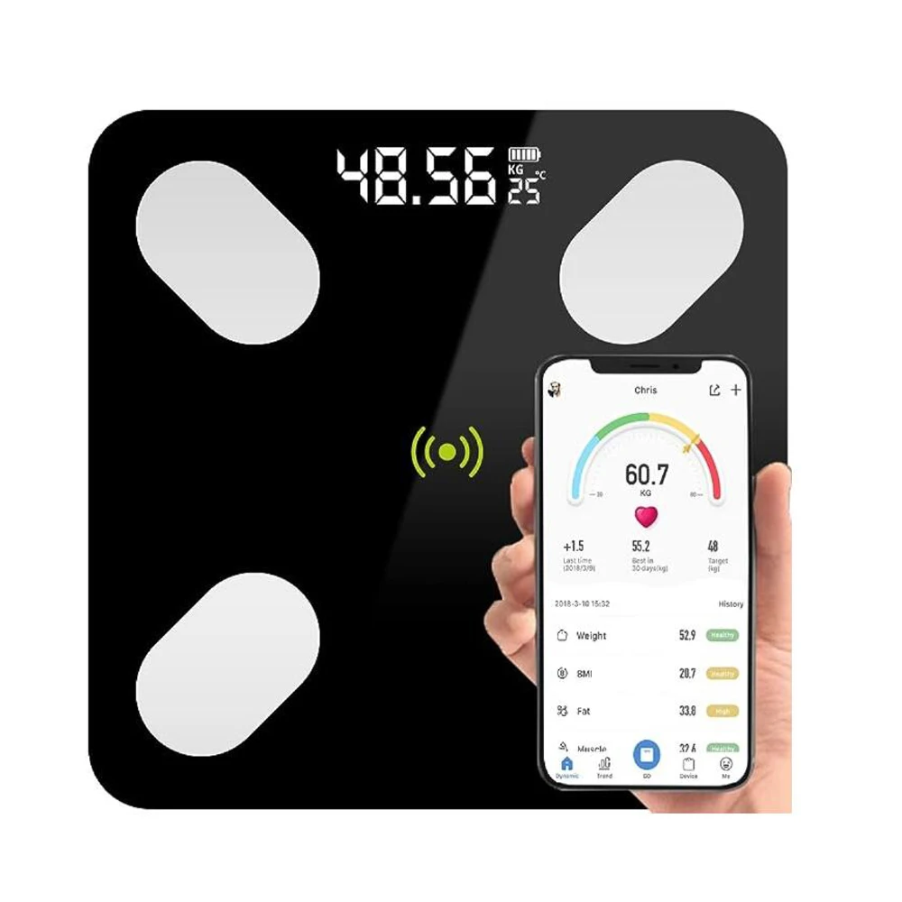 Smart electronic health scale body fat scale human health  fitness gym household smart weighing scale