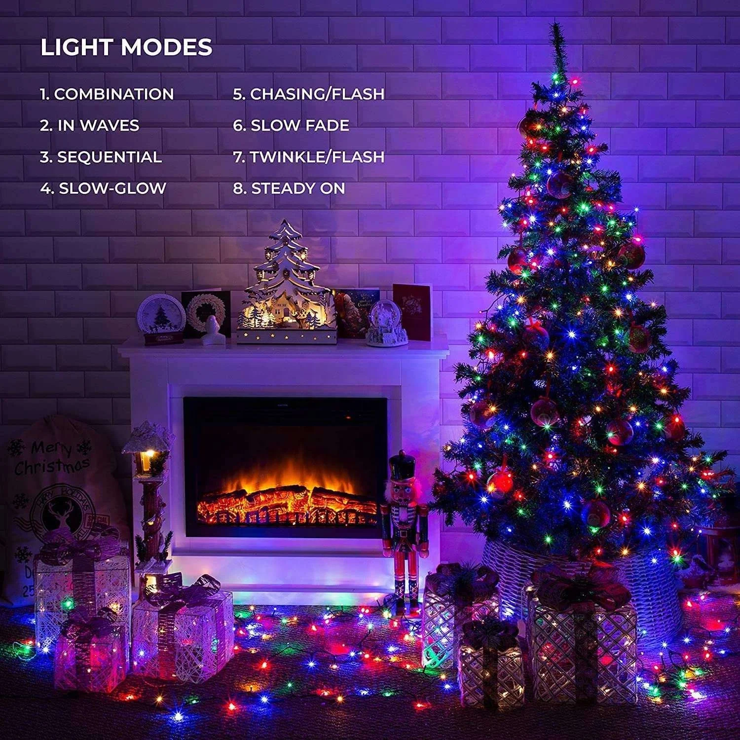 Christmas Decoration Lights Waterproof IP44 Colorful LED String Lights RGB Birthday Party Auto Lighting Systems