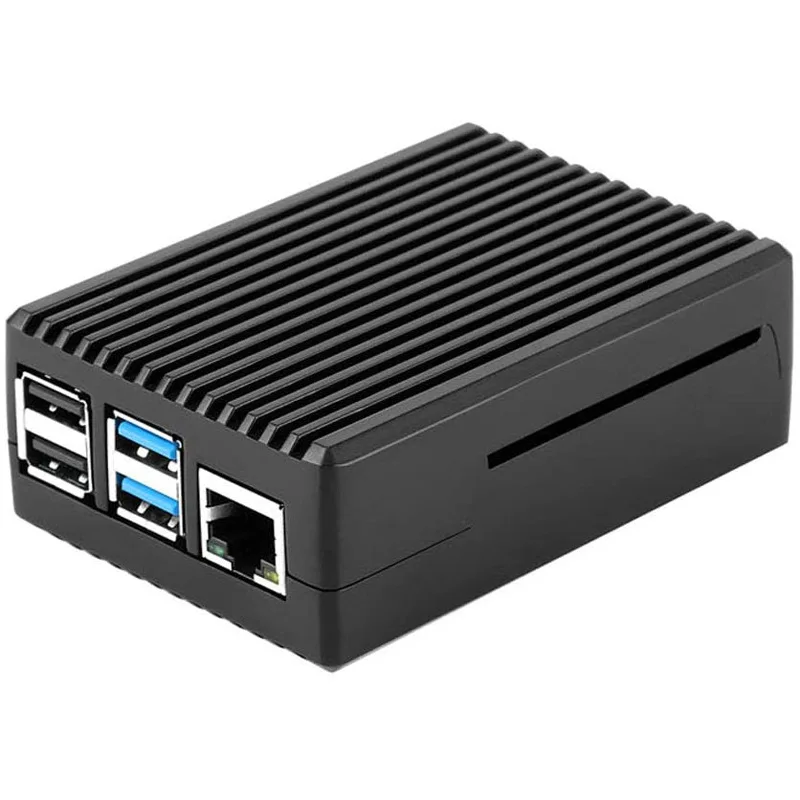 Aluminum Alloy Case Metal Protective Enclosure Passive Cooling Shell  Box Heat Dissipation for Raspberry Pi 4 Model B Case