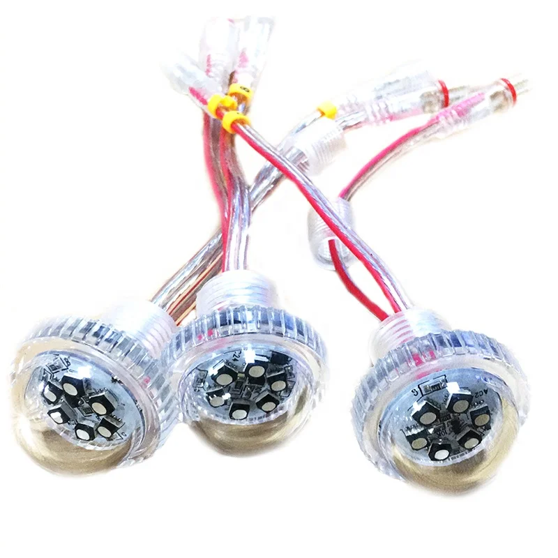hot sale 26mm AC24v auto program rgb amusement cabochon funfair amusement rides lights