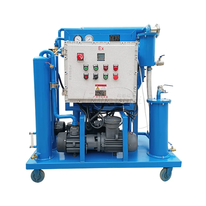 Easy operation factory mobile vacuum steam turbine lube oil purifier
