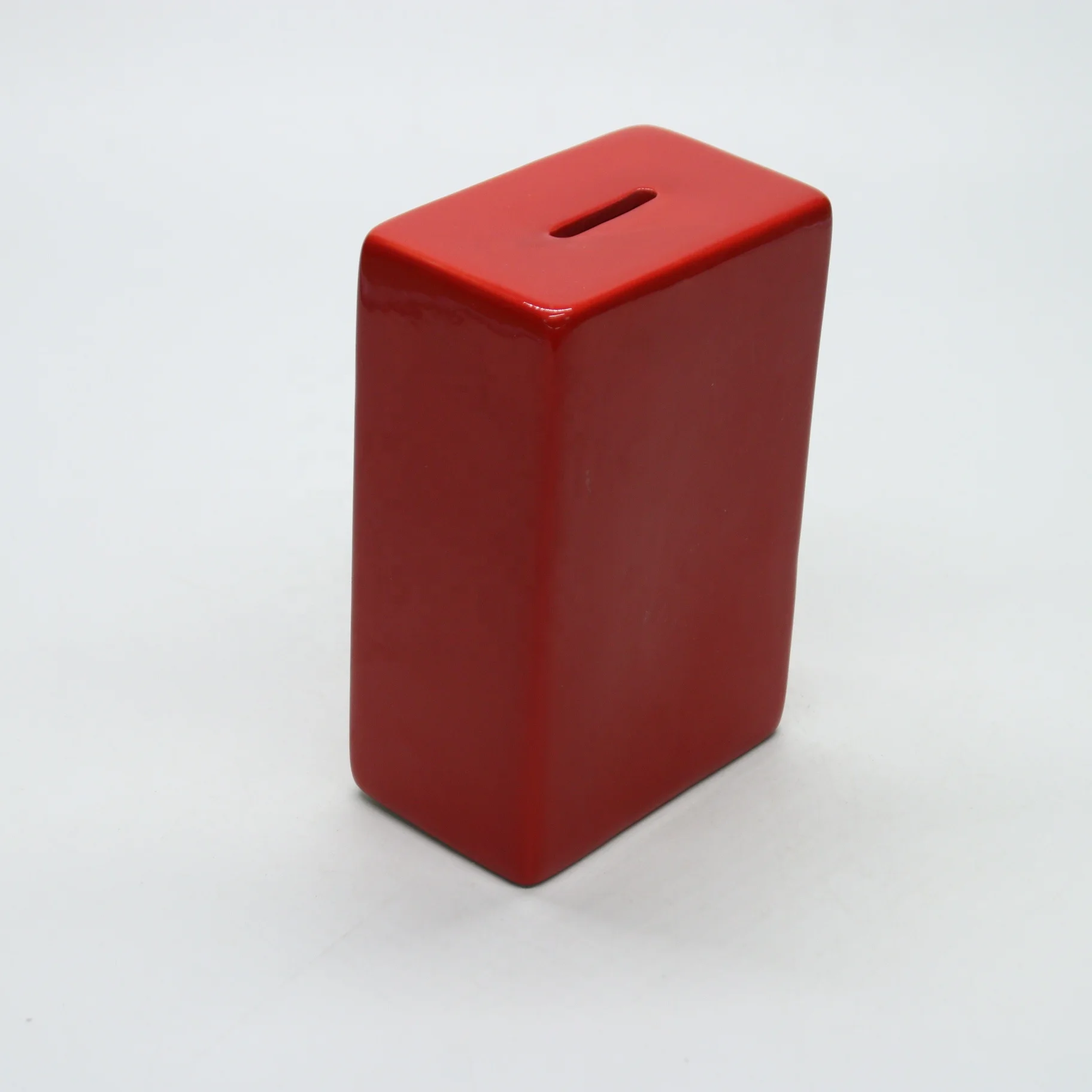 cube cuboid customized gift colored ceramic piggy money bank