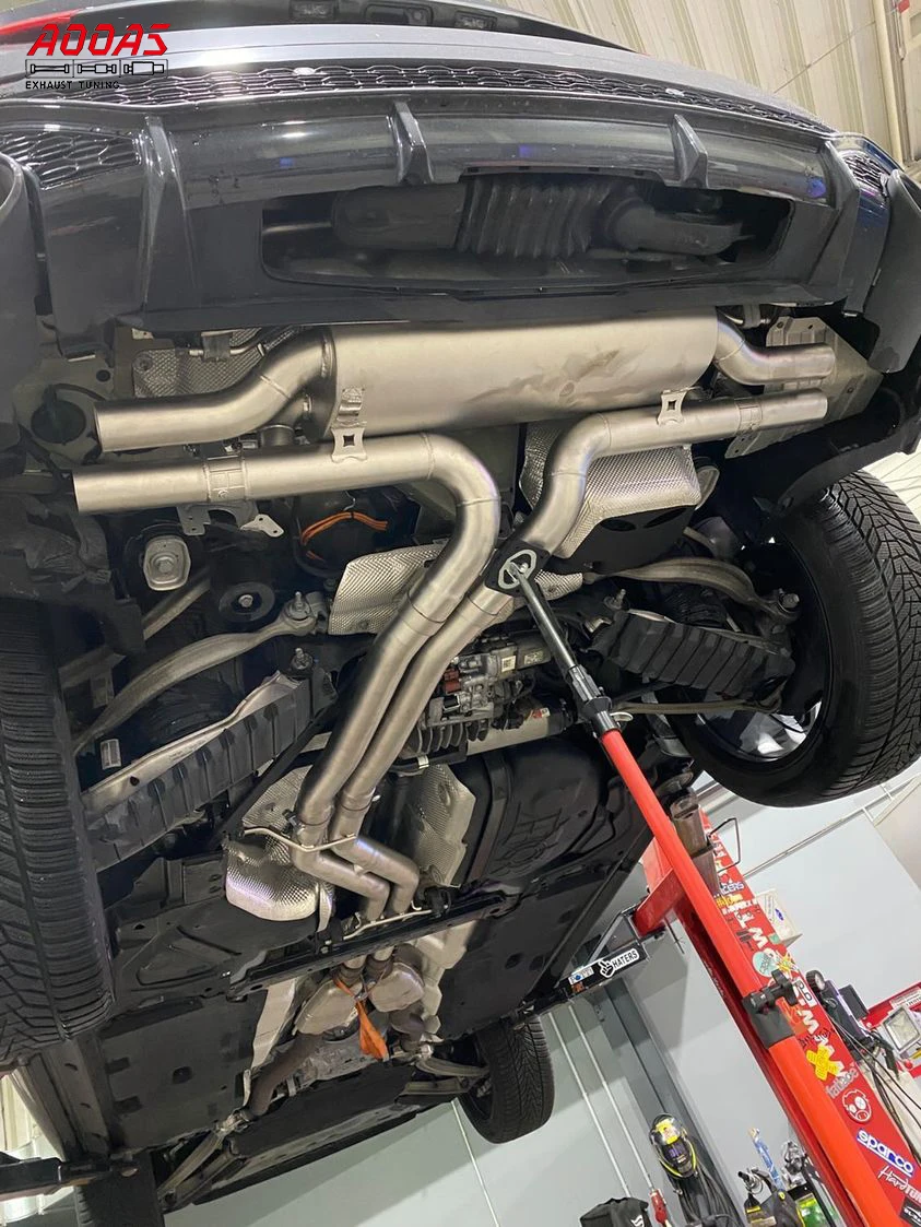 High Quality Valvetronic Catback Exhaust System For Audi RS Q8 Middle And Tail Section