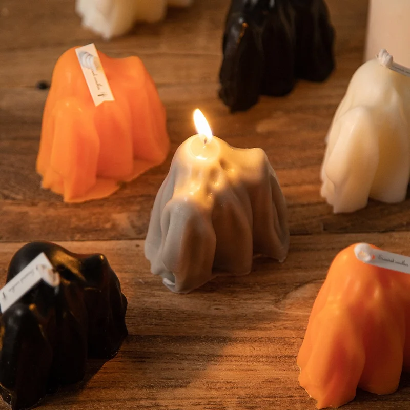 Custom Miniature Ghost Figurine Dropshipping Gift Box Customizable Aromatherapy Wedding Home Christmas Halloween Scented Candle