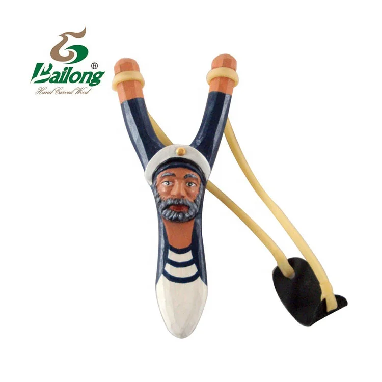 Creative souvenirs and gift sets wood crafts pirate toy slingshot