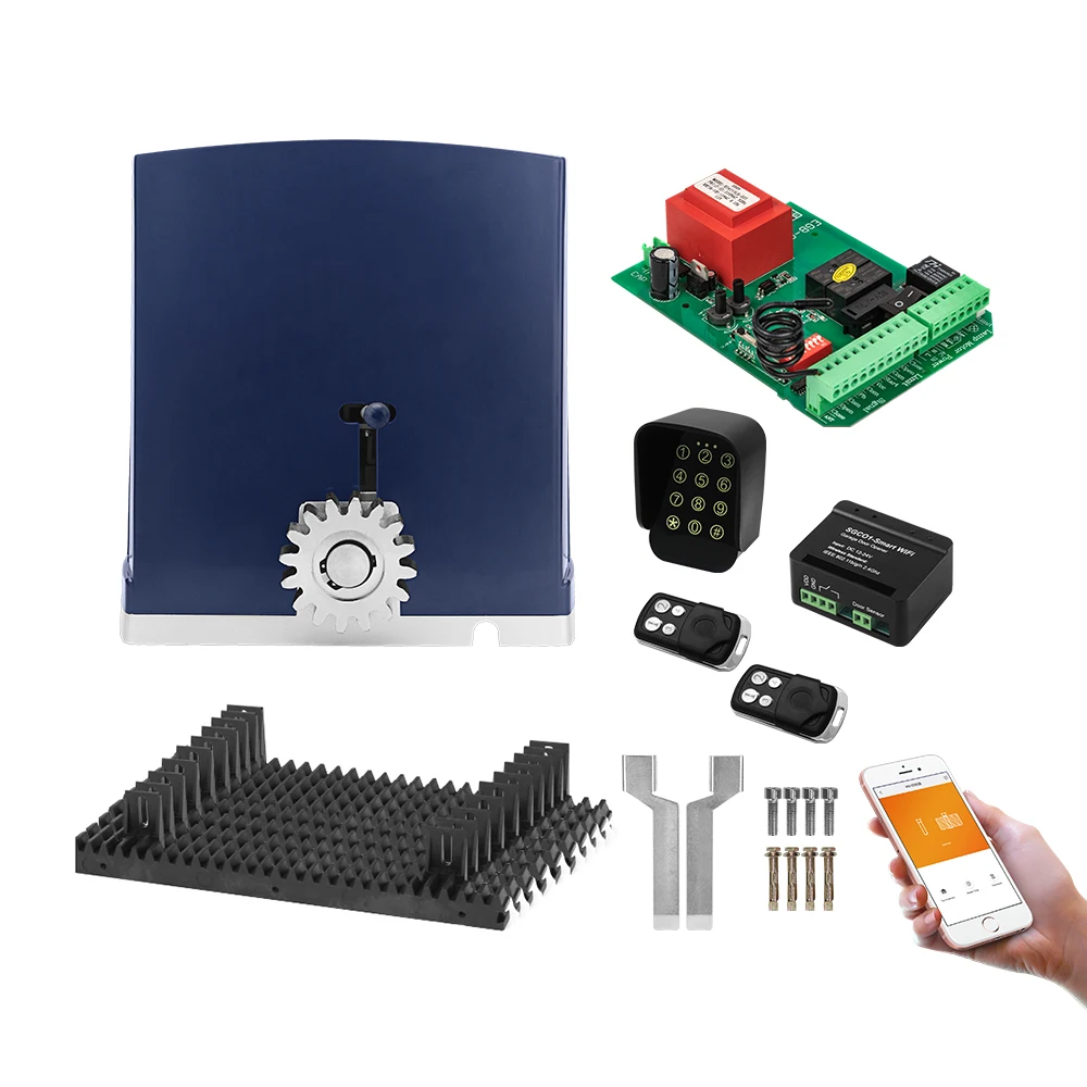 K2208 1000Kg Rack drive sliding electric slide gate opener door open Automatic Gate Motor for sliding gate