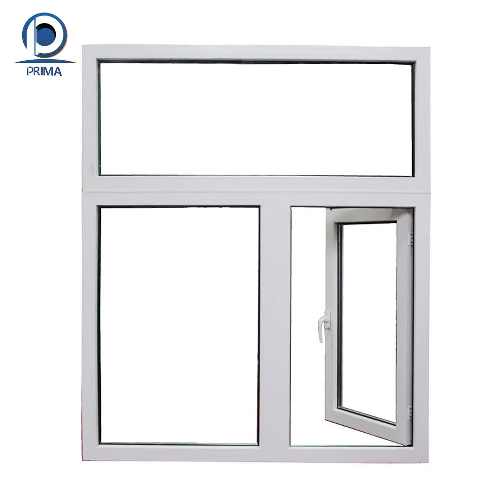 Prima Upvc Glass Window Simple Design Upvc Window Upvc Casement Window Waterproof