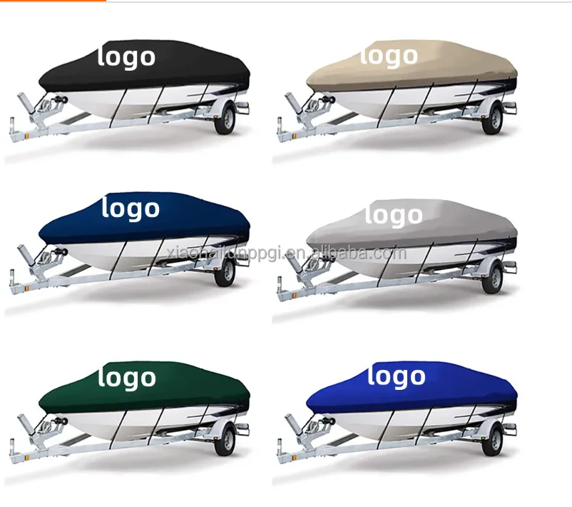 Little Dolphin High Quality Polyester Oxford 300D 420D 600D T Top Boat Sun Cover Waterproof