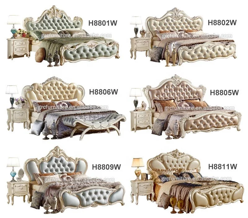 H8816W hotel modern king size wooden bed frame