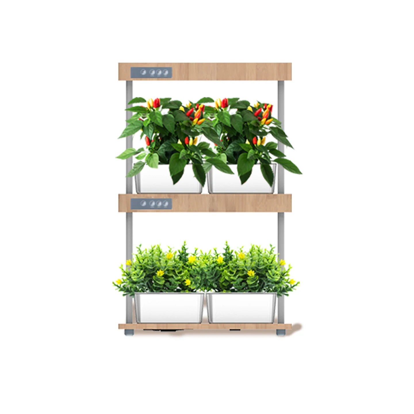 Smart Garden Indoor Garden System Vertical hydroponic Growing home Systems In Nature Bamboo