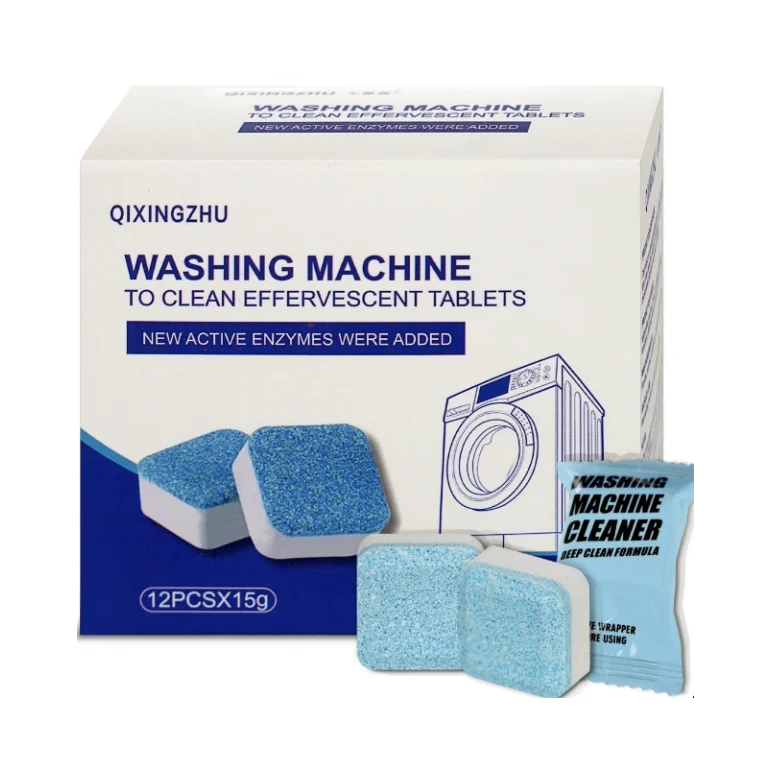 Tiktok Hot Selling Washing Machine Cleaner Descaler Tablets 12 pack. Deep Clean Formula. Cleans Front & Top Load Washing Machine