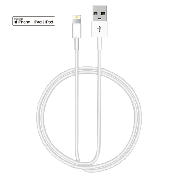 Dropshipping MFI Certification Lightning Cable 1m USB Lightning Charging Cable for iPhone iPad iPod